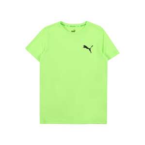 PUMA Funkční tričko 'ACTIVE'  světle zelená / černá