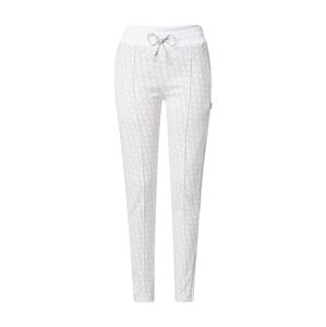 GUESS Sportovní kalhoty 'Brianna'  světle béžová / bílá