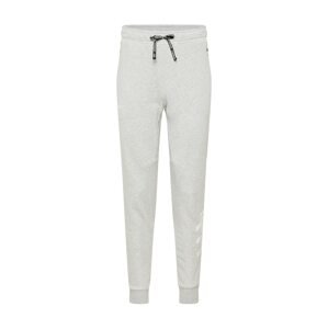 Superdry Sportovní kalhoty  šedý melír / bílá