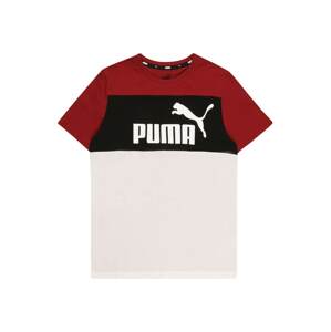 PUMA Funkční tričko  bílá / černá / ohnivá červená