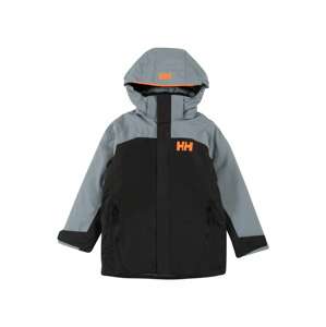 HELLY HANSEN Sportovní bunda 'Level'  černá / šedá / svítivě oranžová