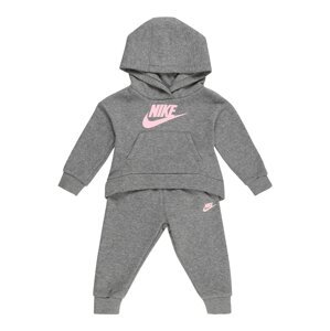 Nike Sportswear Joggingová souprava  šedý melír / růžová