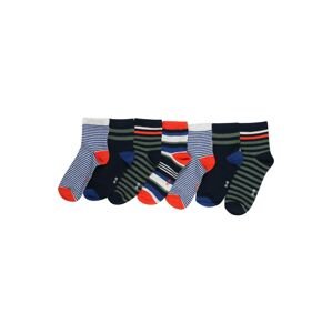 OVS Ponožky  černá / modrá / bílá / červená / šedý melír