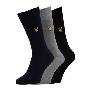 Lyle & Scott Ponožky 'ANGUS'  námořnická modř / žlutá / šedá / černá