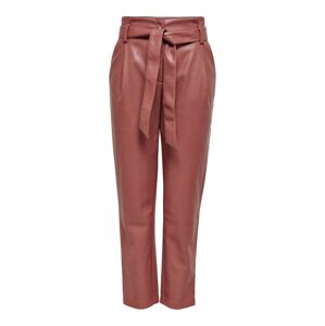 ONLY Kalhoty se sklady v pase 'Dionne' pastelově červená