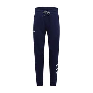 Superdry Sportovní kalhoty  noční modrá / bílá