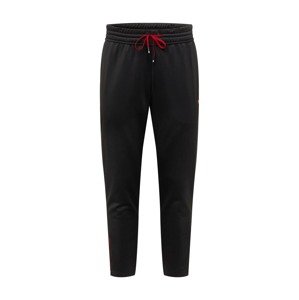PUMA Sportovní kalhoty  černá / tmavě červená
