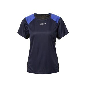 Superdry Funkční tričko 'Train Active'  marine modrá / šedá / bílá