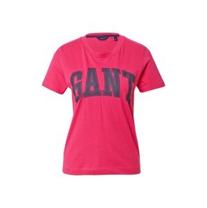 GANT Tričko  pink / námořnická modř