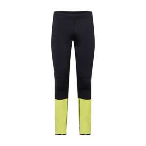 Rukka Sportovní kalhoty 'MUINOS'  černá / svítivě žlutá