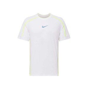 NIKE Funkční tričko  bílá / svítivě zelená / modrá