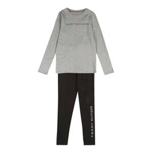 Tommy Hilfiger Underwear Pyjama  černá / šedý melír / marine modrá / bílá / červená