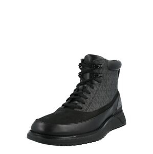 Michael Kors Šněrovací boty 'WYATT'  černá / tmavě šedá