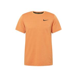 NIKE Funkční tričko  černá / oranžová