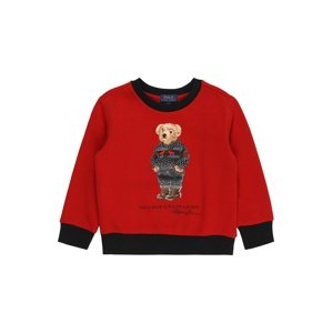 Polo Ralph Lauren Sweatshirt  ohnivá červená / černá