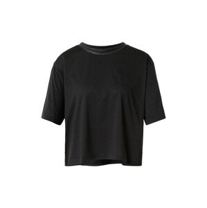 PUMA Funkční tričko  černá / světle béžová