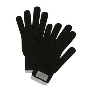LEVI'S Prstové rukavice  šedý melír / černá