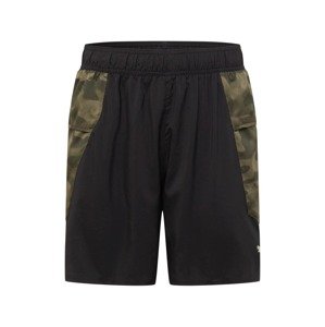 PUMA Sportovní kalhoty  černá / khaki / olivová