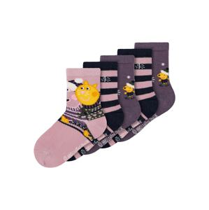 NAME IT Ponožky 'Peppa Pig Numa'  modrá / safírová / pink / bílá / žlutá