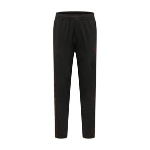 Hummel Sportovní kalhoty  černá / tmavě červená