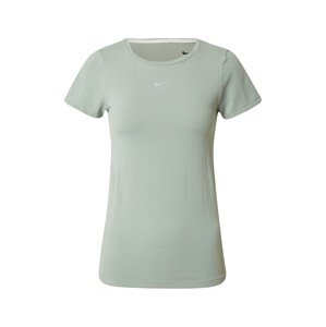 NIKE Funkční tričko 'AURA'  pastelově zelená / bílá