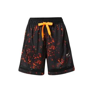 NIKE Sportovní kalhoty 'FLY'  černá / oranžová / červená