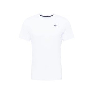 4F Funkční tričko  bílá / námořnická modř