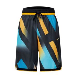 NIKE Sportovní kalhoty  černá / světlemodrá / žlutá
