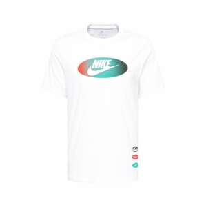 Nike Sportswear Tričko  bílá / mátová / červená
