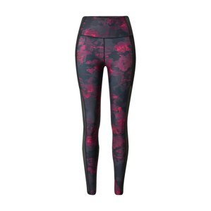 HKMX Sportovní kalhoty 'Romance'  černá / svítivě růžová
