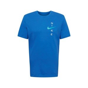 NIKE Funkční tričko  královská modrá / světlemodrá / bílá