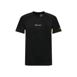 Champion Authentic Athletic Apparel Funkční tričko  černá / limetková / bílá