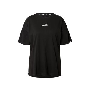 PUMA Funkční tričko 'POWERE'  černá / bílá