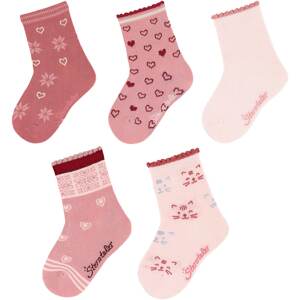STERNTALER Ponožky  pink / světle růžová / růžový melír