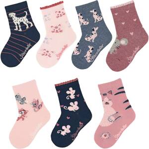 STERNTALER Ponožky  pink / modrá / mix barev