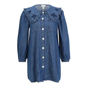 River Island Petite Košilové šaty námořnická modř / modrá džínovina