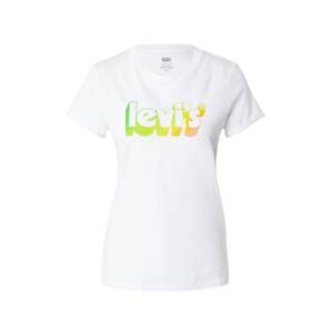 LEVI'S Tričko  zelená / světle zelená / oranžová / bílá