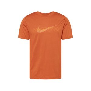 NIKE Funkční tričko  tmavě oranžová / meruňková