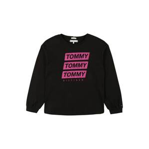 TOMMY HILFIGER Tričko  černá / pink