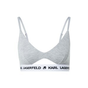 Karl Lagerfeld BH 'Peephole'  šedá / bílá / černá