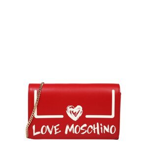Love Moschino Taška přes rameno  červená / bílá