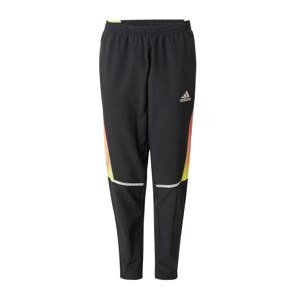 ADIDAS PERFORMANCE Sportovní kalhoty  černá / stříbrně šedá / fialová / žlutá