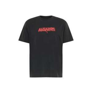 AllSaints Tričko 'Aurocide'  černá / červená / bílá