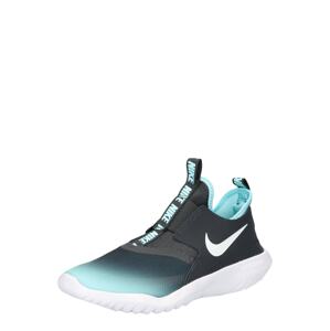 NIKE Sportovní boty 'Flex Runner'  tmavě šedá / antracitová / bílá / aqua modrá