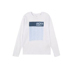 Jack & Jones Junior Tričko 'ULA'  bílá / světlemodrá / noční modrá / námořnická modř