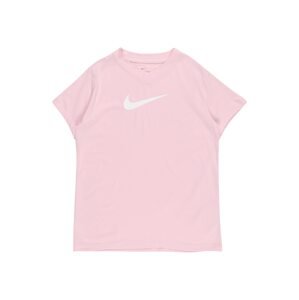 NIKE Funkční tričko  bílá / světle růžová