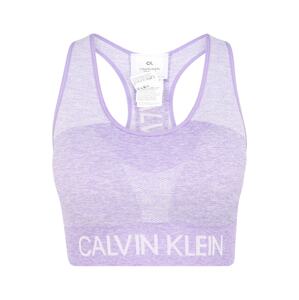 Calvin Klein Performance Sportovní podprsenka  fialová / bílá