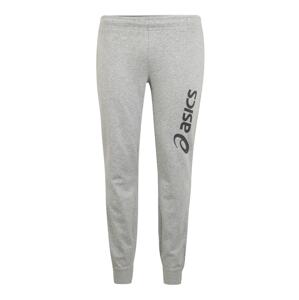 ASICS Sportovní kalhoty  šedý melír / černá