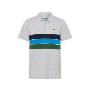 Lacoste Sport Funkční tričko  světle šedá / tmavě zelená / aqua modrá / námořnická modř
