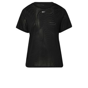 Reebok Sport Funkční tričko 'Burnout'  černá / šedá / bílá